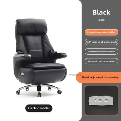 Electric Smart Office Chairs European Reclining Computer Chair Home Gaming Armchair Modern Office Furniture High-end Boss Chair