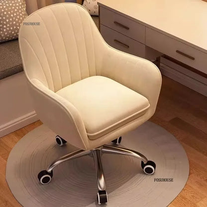 Nordic Style Office Chairs Leisure Home Computer Chairs Student Backrest Lift Chair Single Swivel Armchairs for Office Furniture
