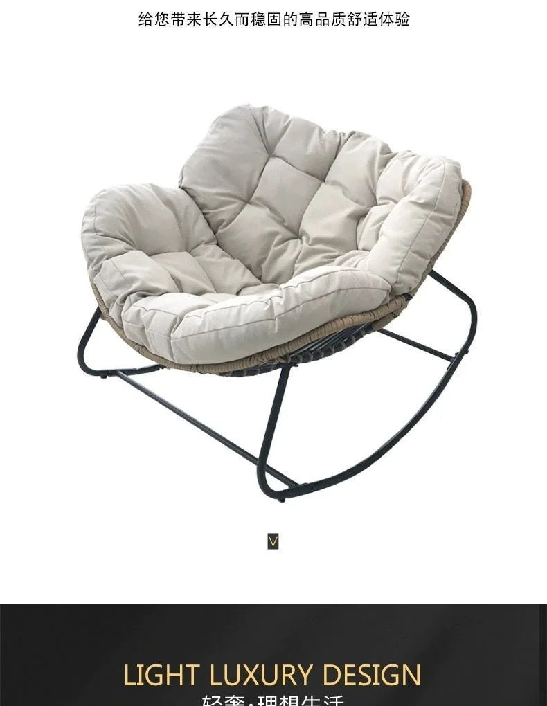 Adult Balcony Home Leisure Couch Sitting Room Single Sofa Internet Celebrity Rocking Chair