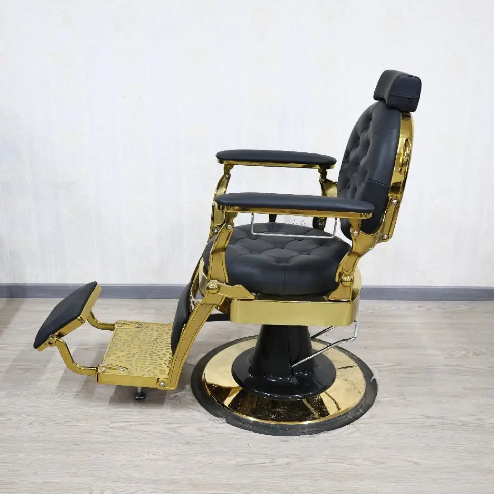 Luxury Barber Shop Barber Chair, 360° Rotatable and Lie Diagonally, Hydraulic Lift, Chairs, Beauty Hair Cut Salon Furniture