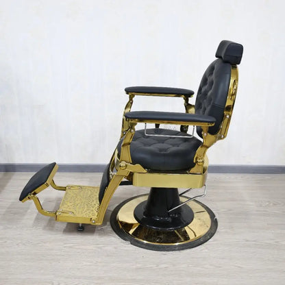 Luxury Barber Shop Barber Chair, 360° Rotatable and Lie Diagonally, Hydraulic Lift, Chairs, Beauty Hair Cut Salon Furniture