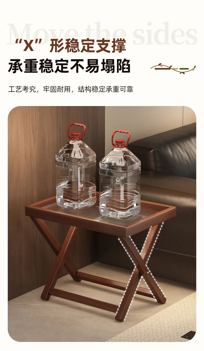 INS Folding Small Table Outdoor Picnic Portable Coffee Table Non-Solid Wood Home Living Room Mini Side Table
