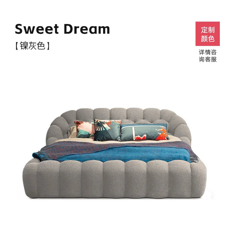 Lounge Clear Bed Decoration Beauty Room Decor Large Size European Sun Sleeping Bed Safe Letto Matrimoniale Trendy Furniture