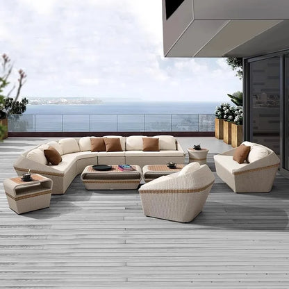 Minimalist Design Outdoor Sofas Luxury Accent Personality Nordic Garden Sofas Creative Hotel Furniture Arredo Giardino Lshysf
