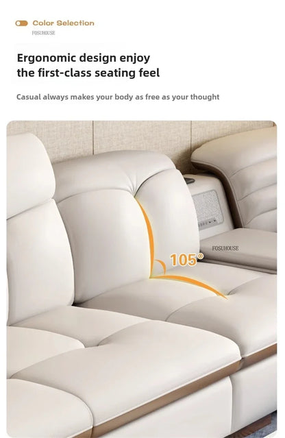 Design Artificial Leather Living Room Sofa Corner Combination Luxury Sofas Living Room Personality Home Furniture