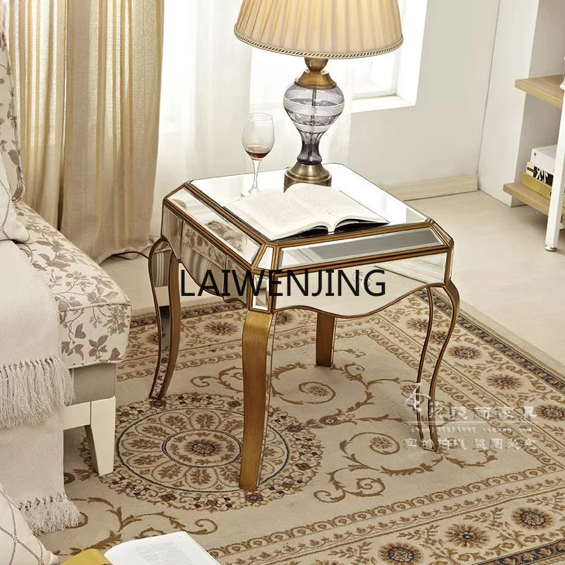 SG mirror glass coffee table sofa small table mini side table simple