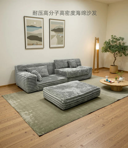 Living Room Compressed Sofa Bedroom Straight Row Cloth Modern Folding Sofa Sponge Bed Multifunctional Lazy Lounges Furniture