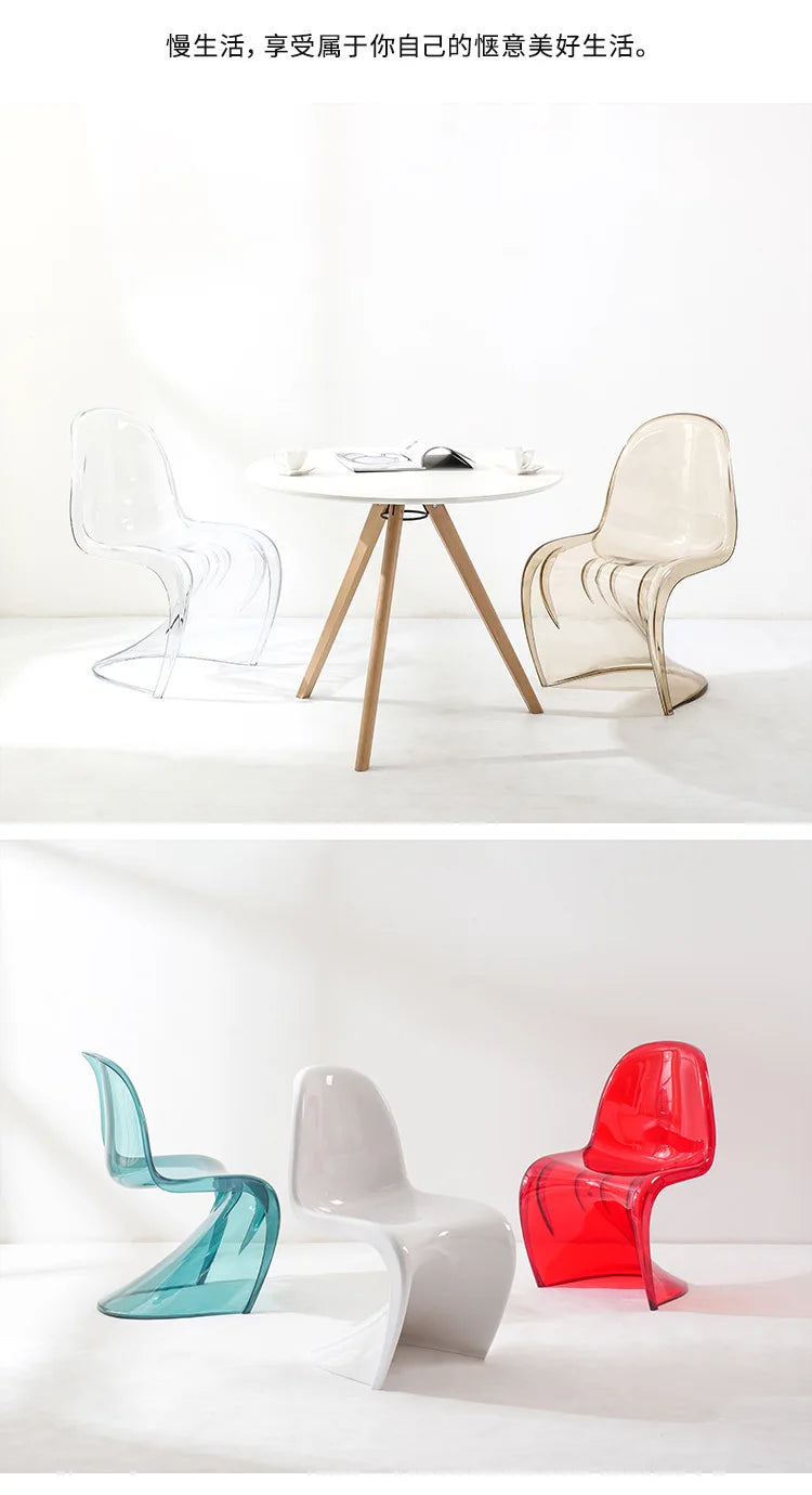 Lightweight Chair Nordic Designer Furniture Sedie Soggiorno Pranzo Kitchen Chaise Design Room Acrylic Modern Dining Transparent