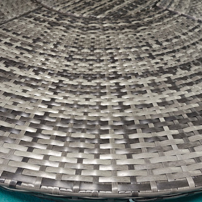 4 Piece Round Rattan Daybed, Convertible Patio Furniture Set, Adjustable Sun Canopy, Sectional Outdoor Sofa, 2 Chairs