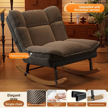 Rocking Reclining living room chairs comfortable exquisite modern minimalist Armchair soft backrest кресло home furniture