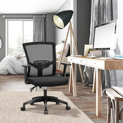 Ergonomic Office Chair with Lumbar Support, Adjustable Armrest & Seat Cushion, BIFMA & SGS Certified