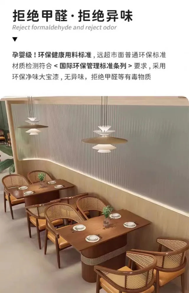 Card seat sofa cafe noodle shop western restaurant table and chair combination commercial