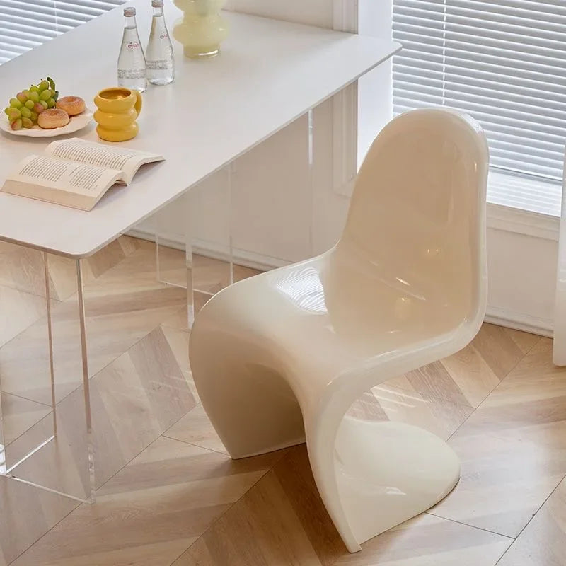 Sleek Ghost Chair with Clear Acrylic Backrest for Modern Living Room Decor Contemporary Living Room Relaxing Dining Chair