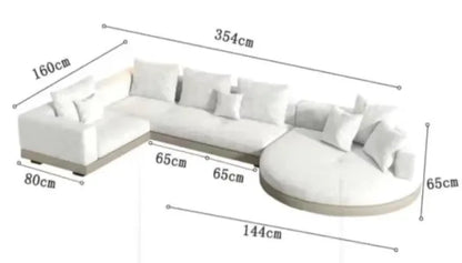 Best Seller Modern Foam Sponge Filling Timber Frame Fabric L Shaped Sofa for Living Room