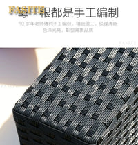 Outdoor round rattan sofa combination garden courtyard