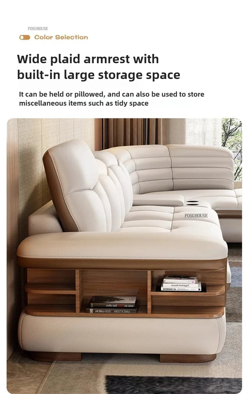 Design Artificial Leather Living Room Sofa Corner Combination Luxury Sofas Living Room Personality Home Furniture