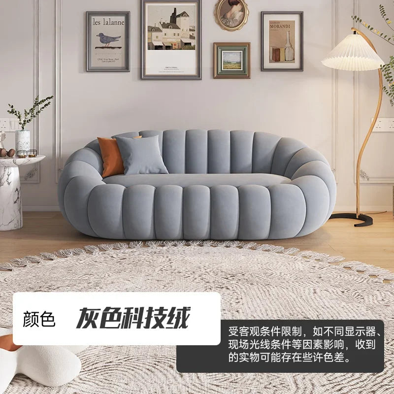 Cloud Sofa Plush Pumpkin Sofa Combination Soft And Comfortable Modern Living Room Sofa Suite Apartment Home Decoration Furniture