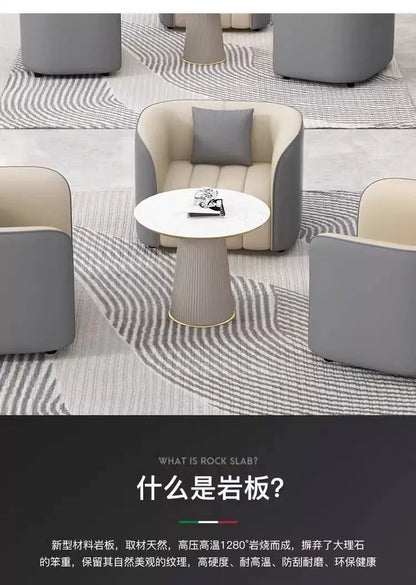 Custom. Hotel Lobby Luxury VIP Lounge Area Business Reception Sofa Sales Office Negotiation Sofa Set