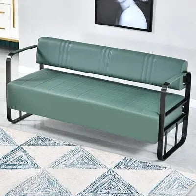 Same light luxury lounge chair, hair salon, nail salon, light luxury stainless steel sofa , lounge area