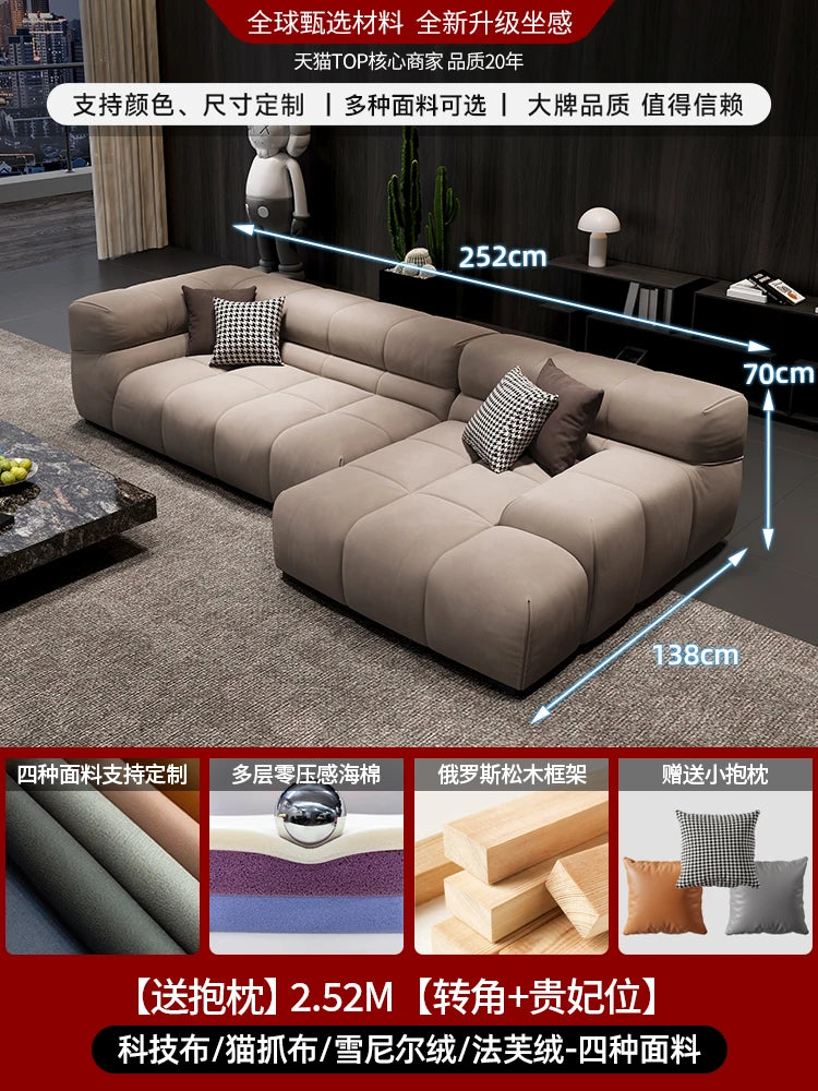 Curved Designer Living Room Sofas Mid Century Floor Recliner Corner Living Room Sofas Hallway Office Muebles Office Furniture