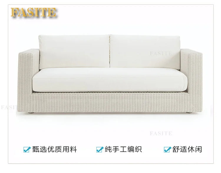 Courtyard sofa, villa, garden terrace, sun protection, waterproof, outdoor leisure rattan weaving corner