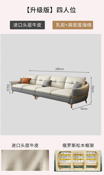 Minimalist Elegant SofaS leather Nordic Modern Sectional Sofas Lazy Living Room sillas para sala de estar Home Furniture