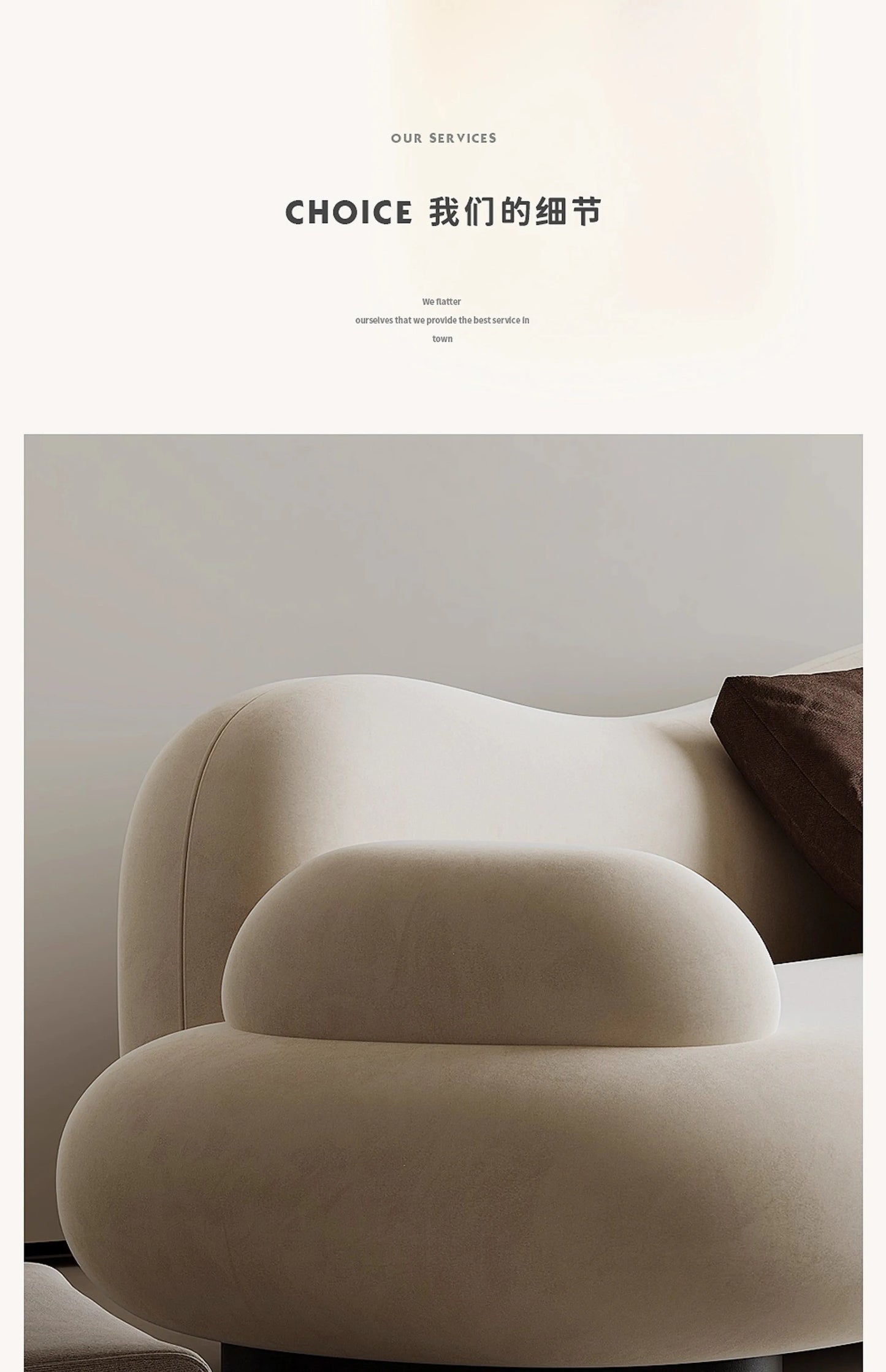 Aesthetics Designer Sofa Unusual Light Luxury Adult Trendy Room Decor Sofas Curved Lounge Comfortable Muebles Home Furniture