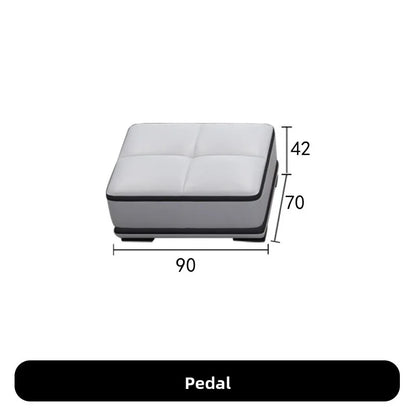 Electric Recliner Sofa with Massage Function Modern Minimalist Sectional Sofa for Large Living Room Smart Multi Functional Couch