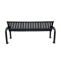 Outdoor Furniture Modern extra Long Metal Bench Public Park Steel Bench Seating Outside Garden Patio Powder Coated Seat Bench