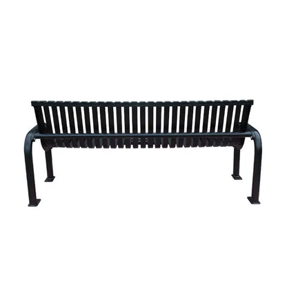 Outdoor Furniture Modern extra Long Metal Bench Public Park Steel Bench Seating Outside Garden Patio Powder Coated Seat Bench