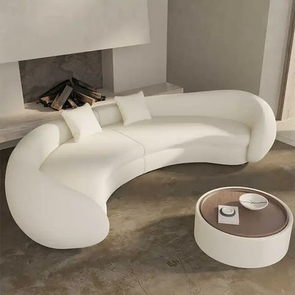 Light Luxury European Living Room Sofa Curved Christmas Cream Clouds Couch Ergonomic Reading Sofa Sala De Estar Home Decoration