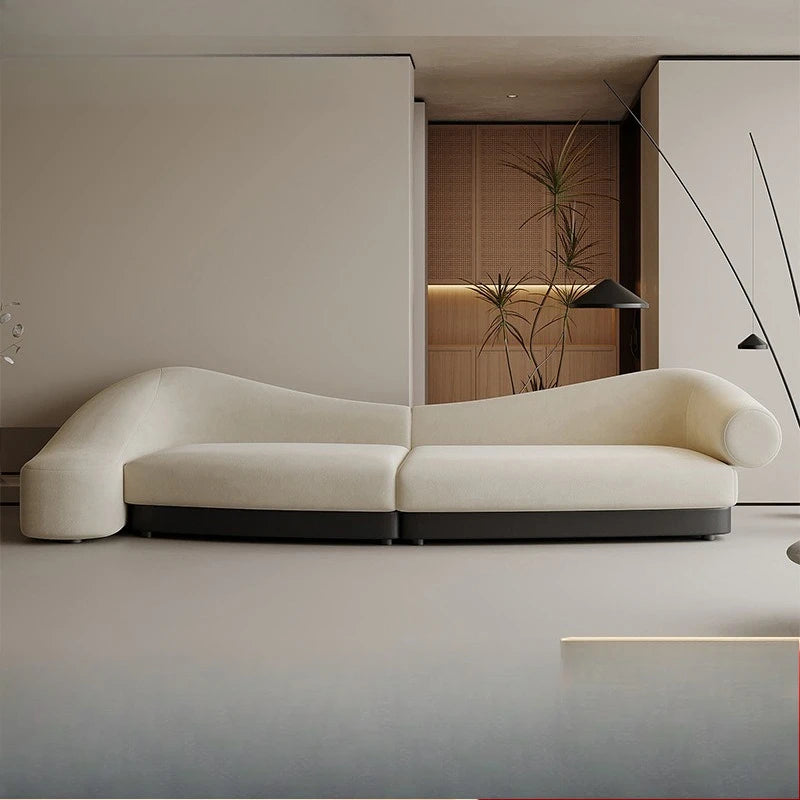 Corner curved sofa living room modern simple combination module
