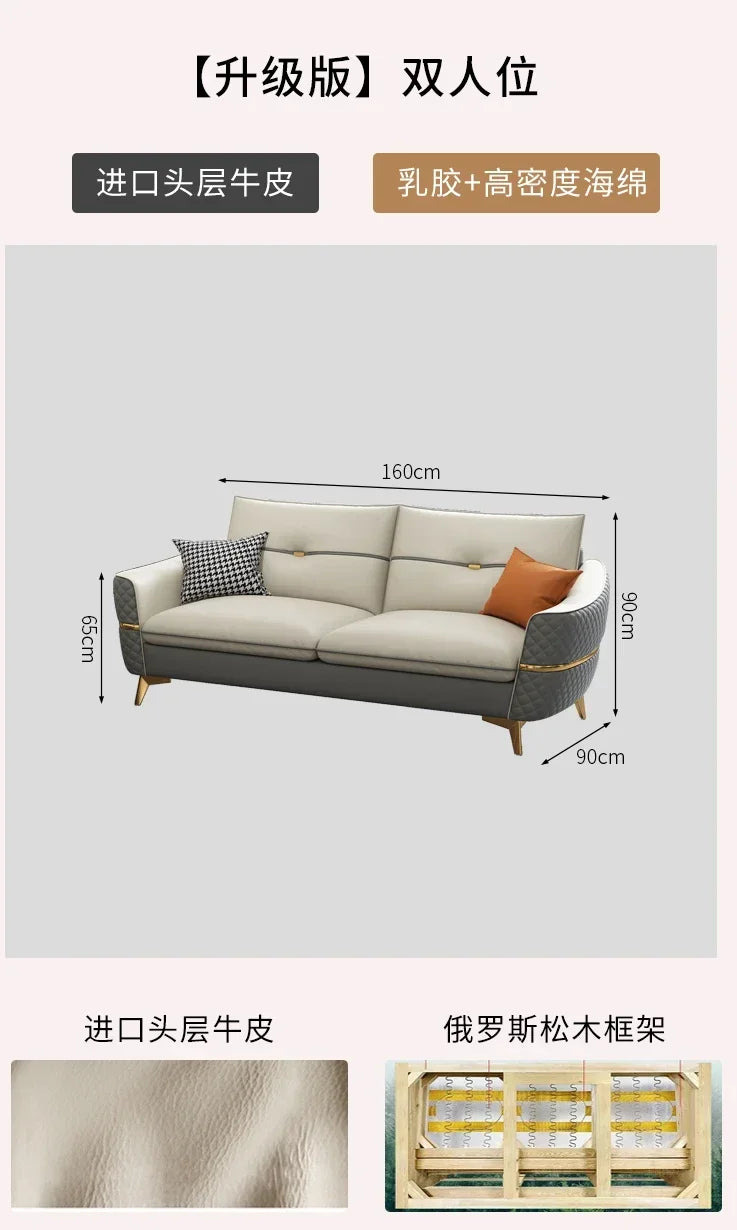 Minimalist Elegant SofaS leather Nordic Modern Sectional Sofas Lazy Living Room sillas para sala de estar Home Furniture