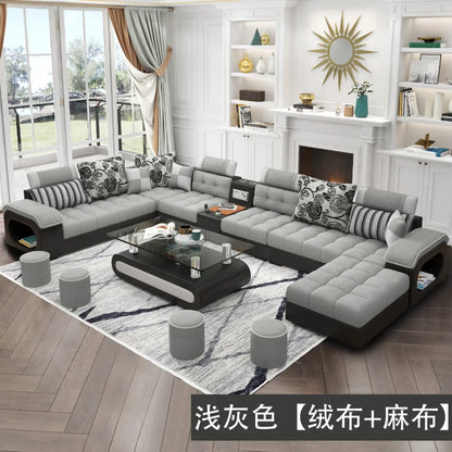 Luxury Minimalist Sofa Multifonction Sectional Storage Massage Sofa Modern Living Room Muebles Para El Hogar Home Furniture