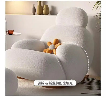 Rocking chair household balcony recliner leisure chair living room sofa chair Internet celebrity single sofa Lazy