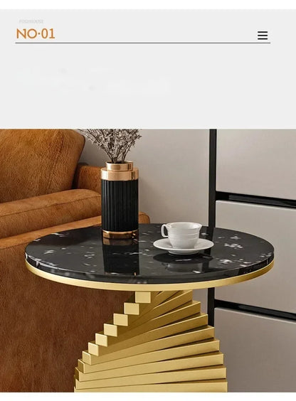 Nordic Leisure Bedroom Side Table Modern Marble Coffee Table for Living Room Furniture Nordic Designer Tables