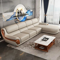 Nordic, leather, sofa, minimalist, living room, furniture, Italian, modern, minimalist