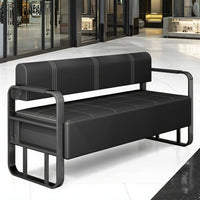 Same light luxury lounge chair, hair salon, nail salon, light luxury stainless steel sofa , lounge area