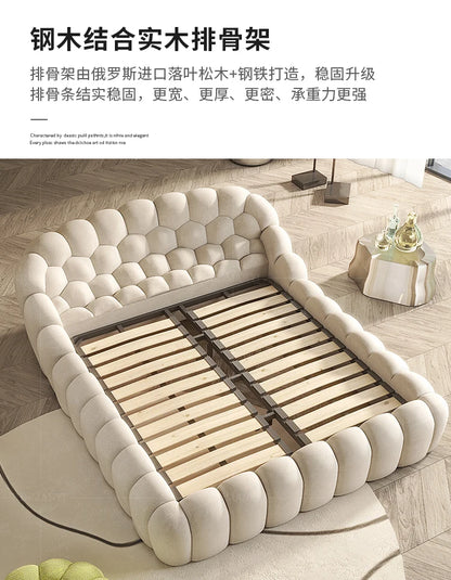 Luxury Double Bed Modern Floor Design Wooden Space Saving Japanese Soft Cheap Bed Comfortable Cama Solteiro Unique Furniture
