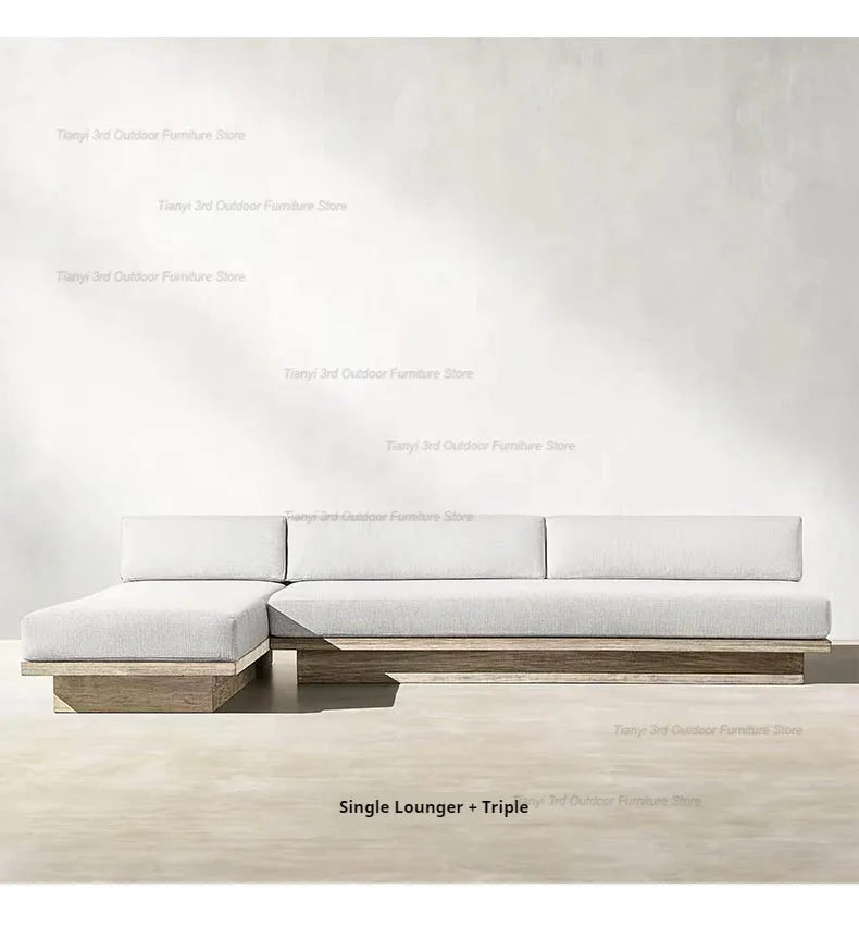 Japanese Style Waterproof and Sunscreen Garden Sofas Simplicity  Designer Modern Garden Sofas Art Outdoor Furniture Divano HBOS