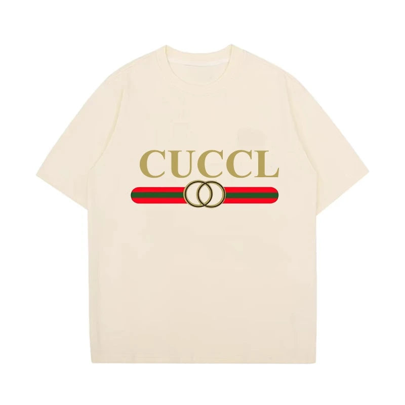 New European and American Trend Short-sleeved T-shirt for Men 2025 New G Cotton Fashion Short-sleeved Children's T-shirt