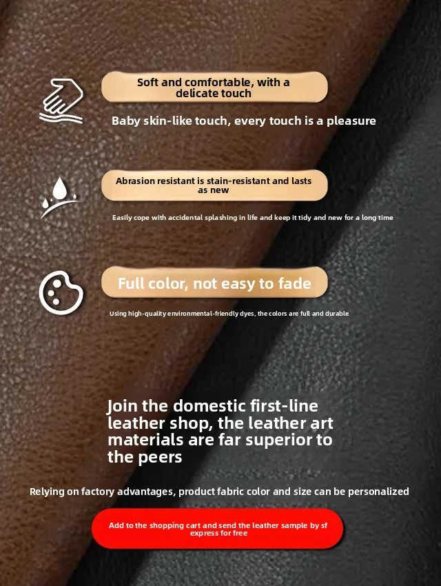 Walnut leather ingot chair light luxury single sofa