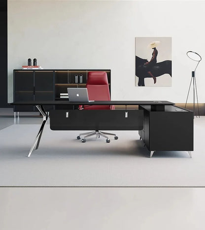 Simple and light luxury office desk and chair combination President's table Manager table Large desk office