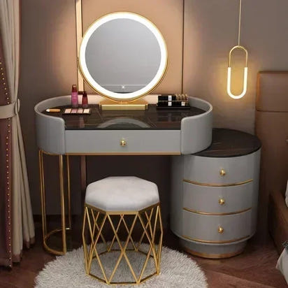 Dresser Stand Makeup Vanity Table Modern White Bedroom Desk Makeup Table Beautys Storage Coiffeuse De Chambre Home Furniture