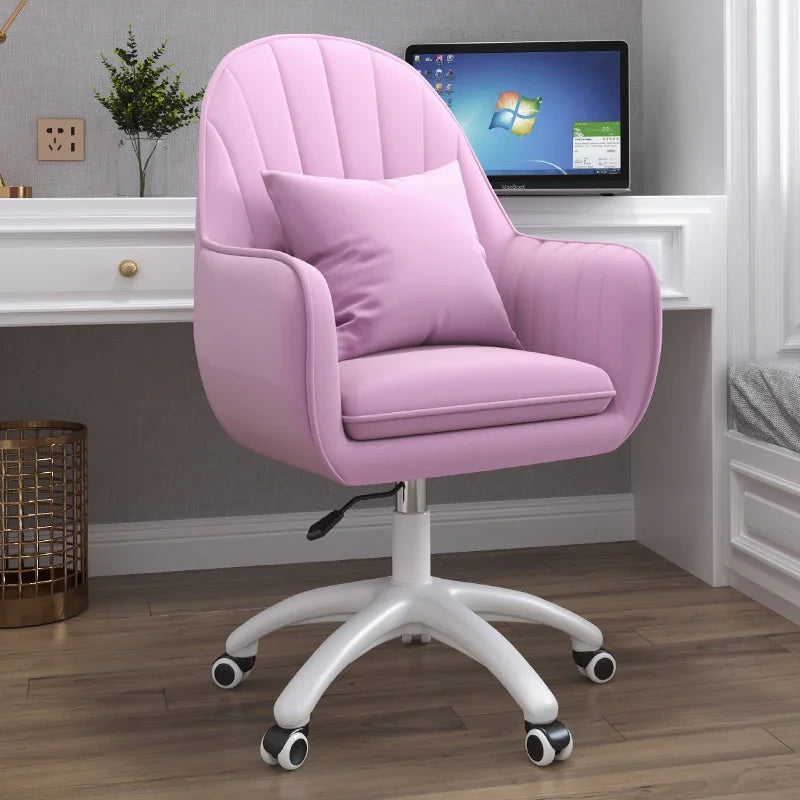 Executive Dormitory Lift Swivel Computer Chair Home Hotel Backrest Office Chairs Study Learning Bedroom Casual Makeup Chair