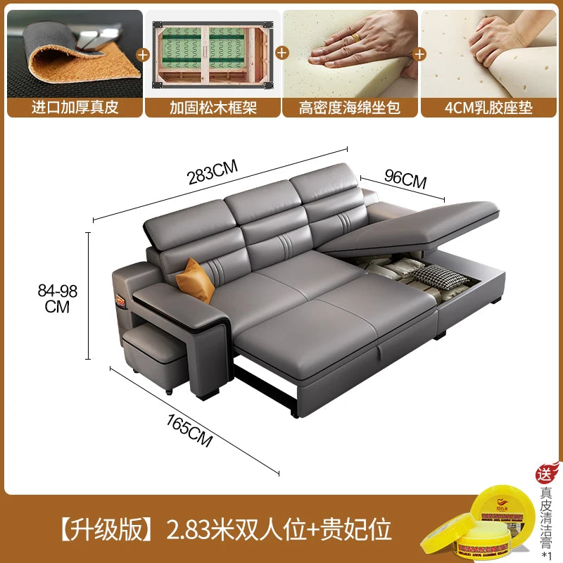 Longer Queen Living Room Sofas European Luxury Floor Folding Living Room Sofas Multifunctional Storage Sofas Camas Furnitures