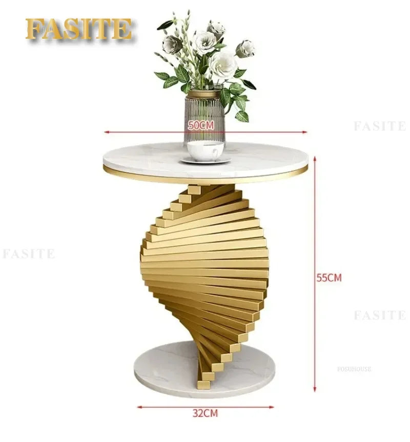 Nordic Leisure Bedroom Side Table Modern Marble Coffee Table for Living Room Furniture Nordic Designer Tables