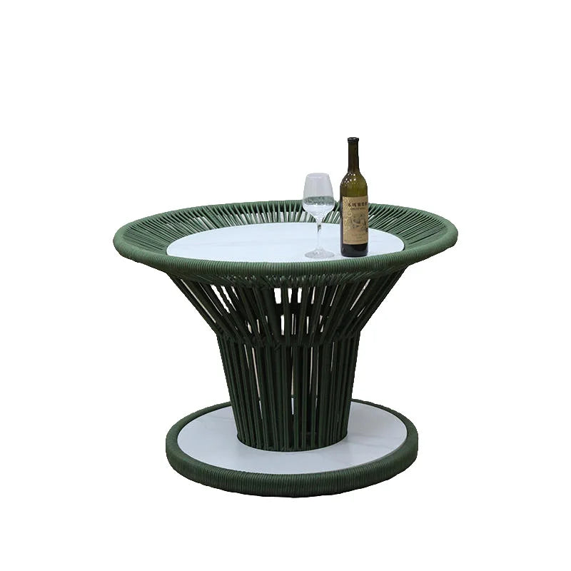 Hot-selling designer waterproof rattan outdoor sofa courtyard villa balcony leisure rope weaving combination single double