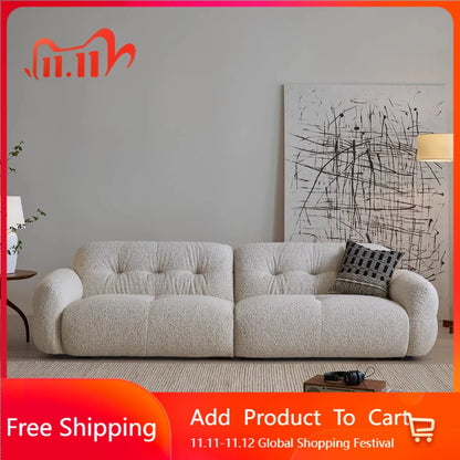 French Cream Style Sofa Modern Simple Living Room Comfortable Trendy Sofas Romantic High Quality Luxury Divano Home Furniture