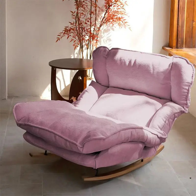 Lazy sofa single sofa rocking chair reclining chair balcony casual rocking chair can sit or lie down